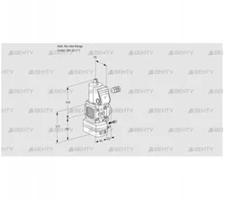 VAG1-/25R/NWAE (88010877) Газовый клапан с регулятором соотношения Kromschroder