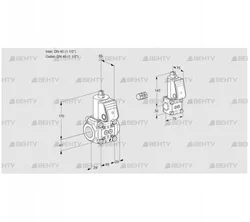 VAS2E40R/40R05NWR/PP/BS (88100709) Газовый клапан Kromschroder