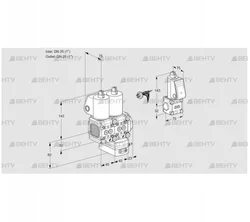 VCG1E25R/25R05FNGEWL/PPBS/PPPP (88106409) Клапан с регулятором соотношения Kromschroder