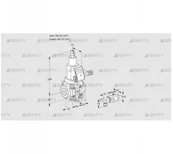 VAS120R/LWSR (88005887) Газовый клапан Kromschroder