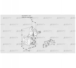 VAS240/-F/NWSR (88011707) Газовый клапан Kromschroder