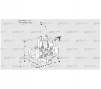 VCV2E40F/40F05NVKWR/PPPP/PPPP (88103254) Клапан с регулятором соотношения Kromschroder