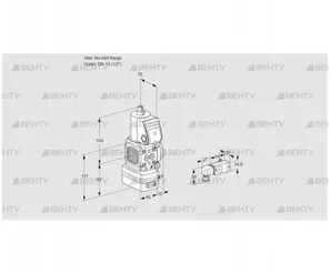 VAD1-/15R/NW-100B (88032230) Газовый клапан с регулятором давления Kromschroder