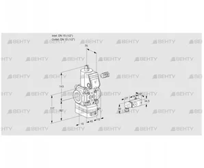 VAD115R/NW-25B (88006980) Газовый клапан с регулятором давления Kromschroder