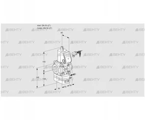 VAG350R/NWAE (88006725) Газовый клапан с регулятором соотношения Kromschroder