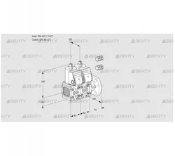 VCS3E40R/50F05FNNWR3/PPPP/PPPP (88106231) Сдвоенный газовый клапан Kromschroder