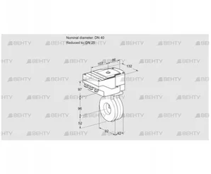 IBA40/25Z05/20-07W2T (88302074) Дроссельная заслонка Kromschroder