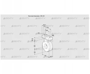 BVA40Z05V (88300186) Дроссельная заслонка Kromschroder