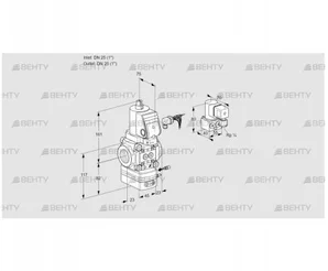 VAG125R/NWSRAE (88008061) Газовый клапан с регулятором соотношения Kromschroder