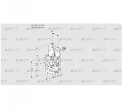 VAD115R/NW-100B (88000262) Газовый клапан с регулятором давления Kromschroder