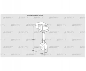 BVHR100W01A (88302704) Дроссельная заслонка Kromschroder