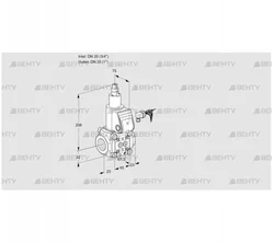 VAS120/25R/LW (88007169) Газовый клапан Kromschroder