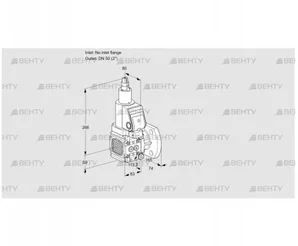 VAS3-/50F/LWGR (88019401) Газовый клапан Kromschroder