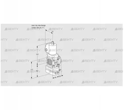 VAD1T-/25N/NWSL-100A (88007262) Газовый клапан с регулятором давления Kromschroder