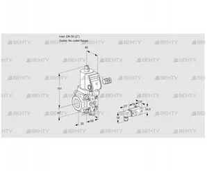 VAS250/-R/NWSR (88028652) Газовый клапан Kromschroder