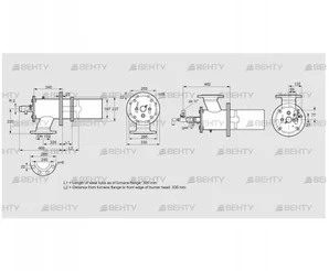 ZIC 200RBL-300/335-(25)D (84277643) Газовая горелка Kromschroder