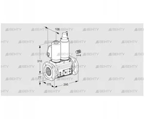 VCS665F05NLWSL3E/PPPP/PPPP (88204458) Сдвоенный газовый клапан Kromschroder