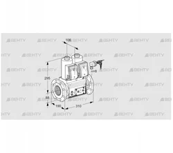 VCS780F05NNKRE/PPPP/PPEP (88204839) Сдвоенный газовый клапан Kromschroder