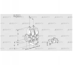 VCG1E25R/25R05NGEQR/-2PP/PPPP (88105866) Клапан с регулятором соотношения Kromschroder