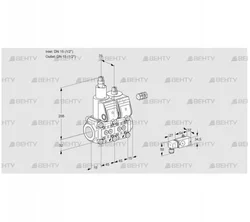 VCS1E15R/15R05LNWR/-2PP/PPPP (88105262) Сдвоенный газовый клапан Kromschroder