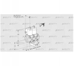 VCG2E50R/40R05NGEWL/PPPP/PPPP (88102715) Клапан с регулятором соотношения Kromschroder