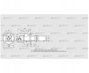 BIC 65RB-600/635-(37)E (84031071) Газовая горелка Kromschroder