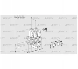 VCV2E40R/40R05NVKWR/PPPP/-2PP (88104234) Клапан с регулятором соотношения Kromschroder