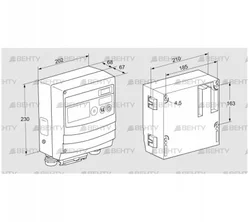 BCU460W3P3C0D0000K1E0-/LM400WF3O0E1- (88680131) Блок управления горением Kromschroder