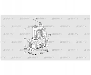 VCS9T125A05NNASRE/PPVP/PPVP (88205375) Сдвоенный газовый клапан Kromschroder