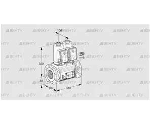 VCS780F05NNQSR3E/PPPP/PPEP (88207570) Сдвоенный газовый клапан Kromschroder