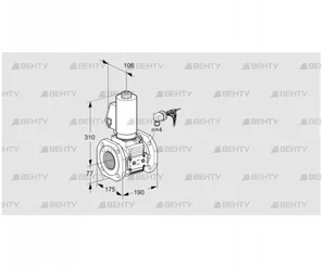 VAS665F05NWGLE/PP/PP (88205276) Газовый клапан Kromschroder