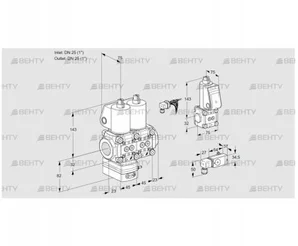 VCD1E25R/25R05D-25NWL/ZSPP/3-MM (88107460) Регулятор давления Kromschroder