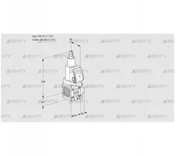 VAS2T40N/40N05FLQSR/PP/PP (88102613) Газовый клапан Kromschroder