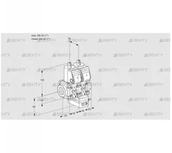 VCG1E25R/25R05NGEWR/PPPP/PPPP (88103548) Клапан с регулятором соотношения Kromschroder