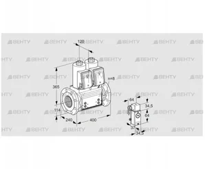 VCS9T125A05NNARB/PPP4/PPPP (88204766) Сдвоенный газовый клапан Kromschroder