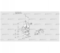 VAD120R/NW-100A (88010943) Газовый клапан с регулятором давления Kromschroder