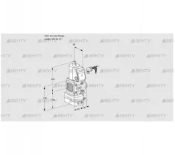 VAV3-/50R/NWAK (88006935) Газовый клапан с регулятором соотношения Kromschroder