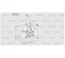 VCS3E50F/50F05NNKR3/PPPP/PPPP (88101922) Сдвоенный газовый клапан Kromschroder