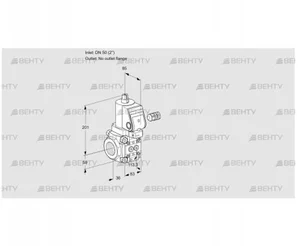 VAS350/-R/NWSR (88030078) Газовый клапан Kromschroder