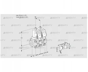 VCS2T40N/40N05NNQSR/-3PP/PPPP (88107734) Сдвоенный газовый клапан Kromschroder