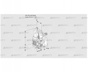 VAS2-/40F/NWSR (88030978) Газовый клапан Kromschroder