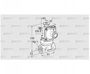 JSAV 25R40/1-0 (86361010) Предохранительный запорный клапан Kromschroder