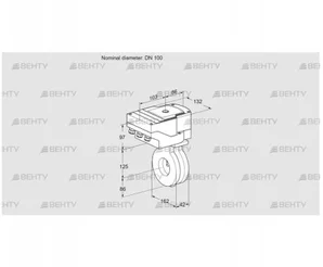 IBG100Z05/20-30W3T (88301216) Дроссельная заслонка Kromschroder