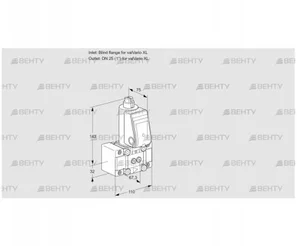 VAS1TW0/W25N/NK (88030601) Газовый клапан Kromschroder