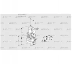 VAG1-/25R/NQAE (88027735) Газовый клапан с регулятором соотношения Kromschroder