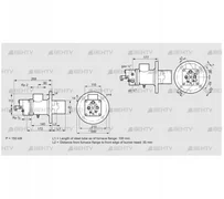 BIO 80HML-100/35-(38)F (84021612) Газовая горелка Kromschroder