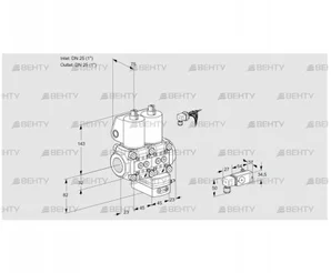 VCD1E25R/25R05ND-25WL/PPPP/4-PP (88104504) Регулятор давления Kromschroder