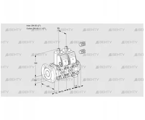 VCS3E50F/40R05NNVWR3/PPPP/PPPP (88106278) Сдвоенный газовый клапан Kromschroder