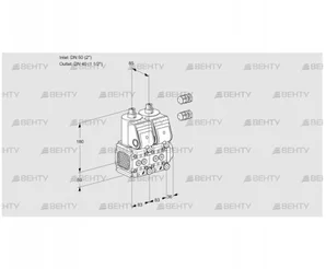 VCS3E50R/40R05FNNWR3/PPPP/PPPP (88106137) Сдвоенный газовый клапан Kromschroder