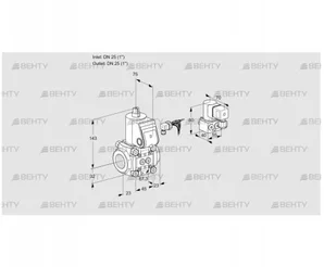 VAS125R/NK (88012051) Газовый клапан Kromschroder